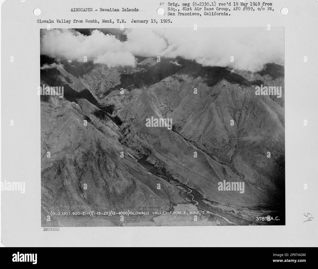 Maui hawaii aerial Black and White Stock Photos & Images - Alamy