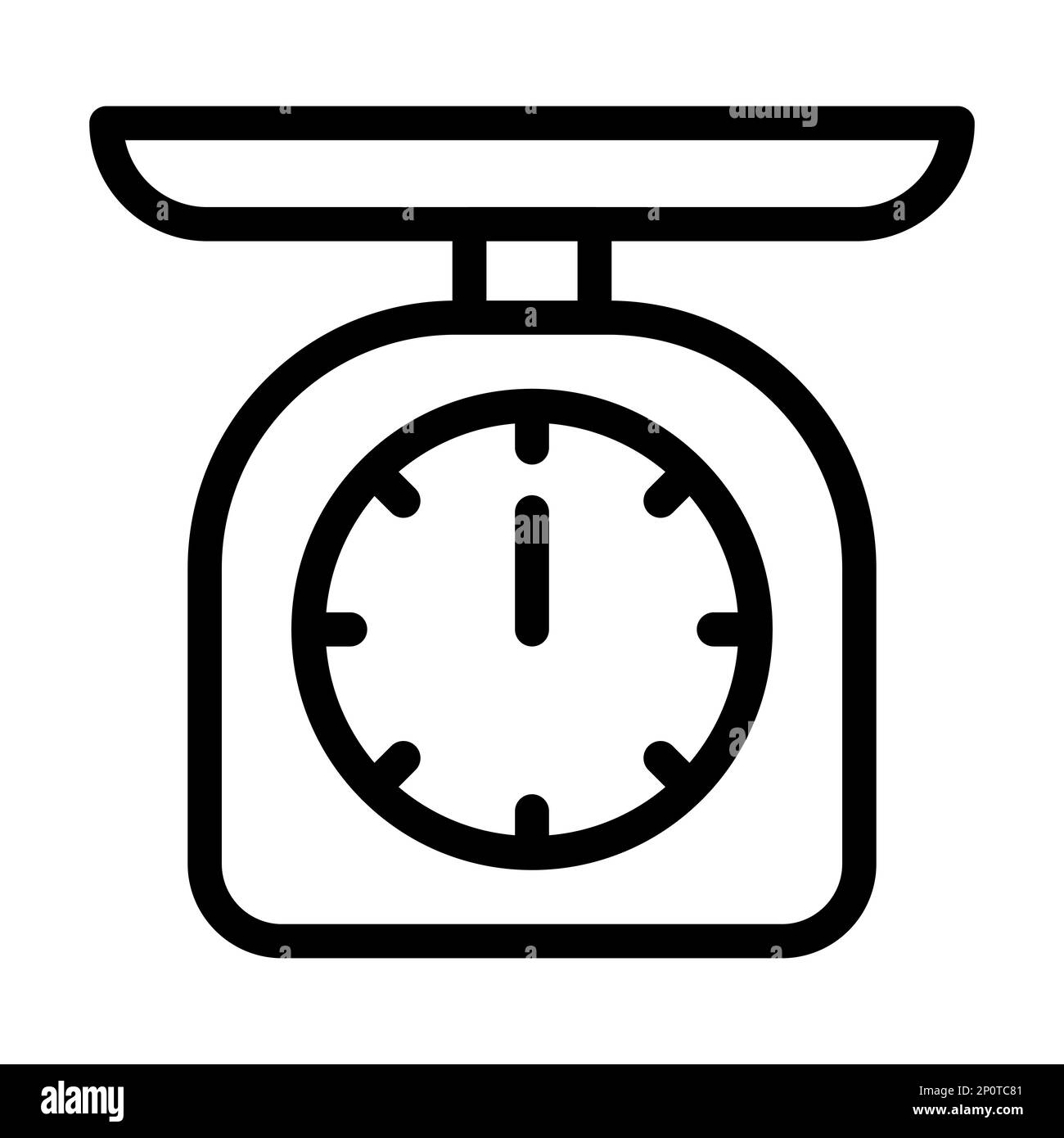 Scale Vector Thick Line Icon For Personal And Commercial Use Stock ...