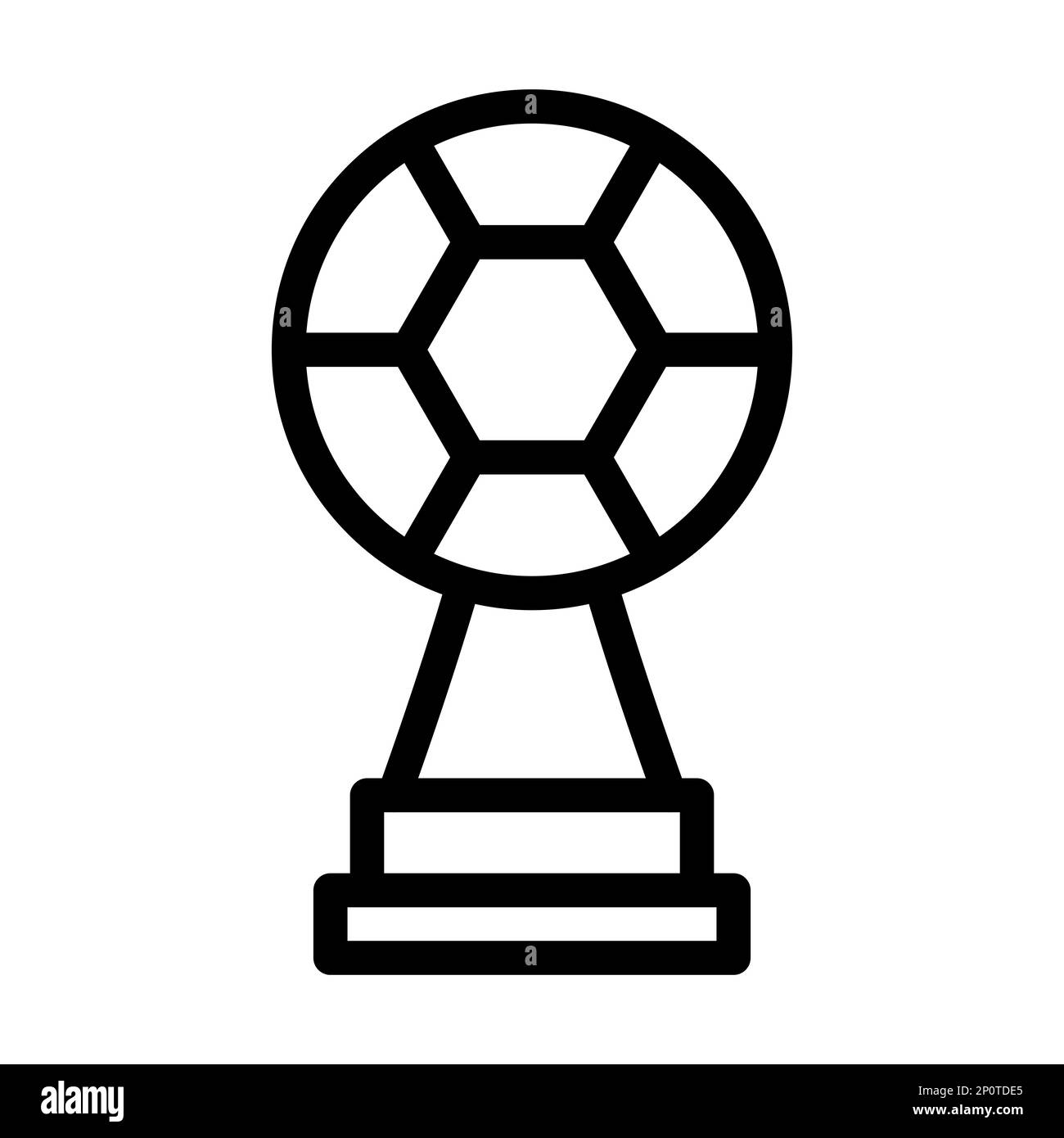 Trophy Vector Thick Line Icon For Personal And Commercial Use Stock ...