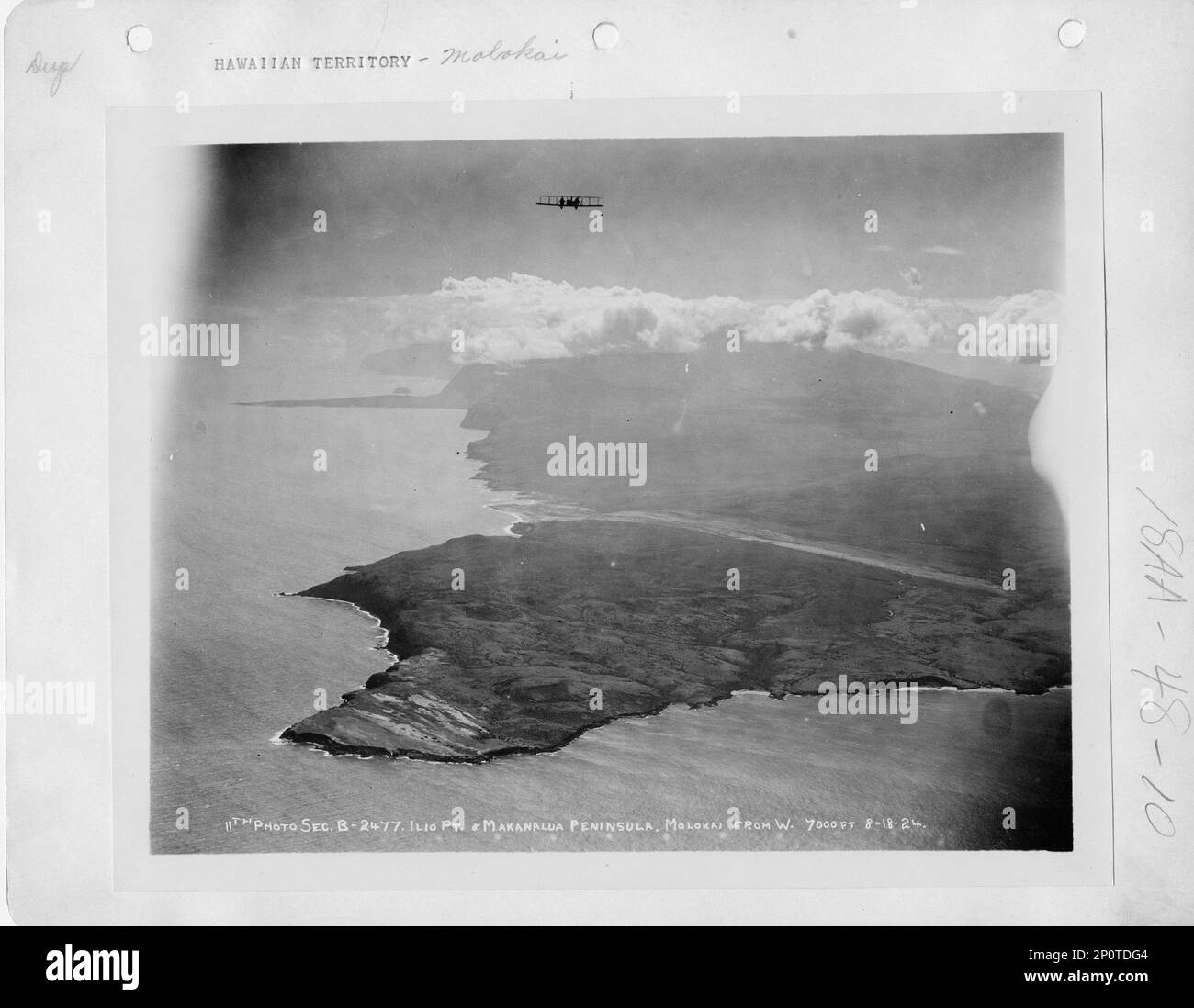 Hawaii - Molokai Island, Aerial Photograph Stock Photo - Alamy