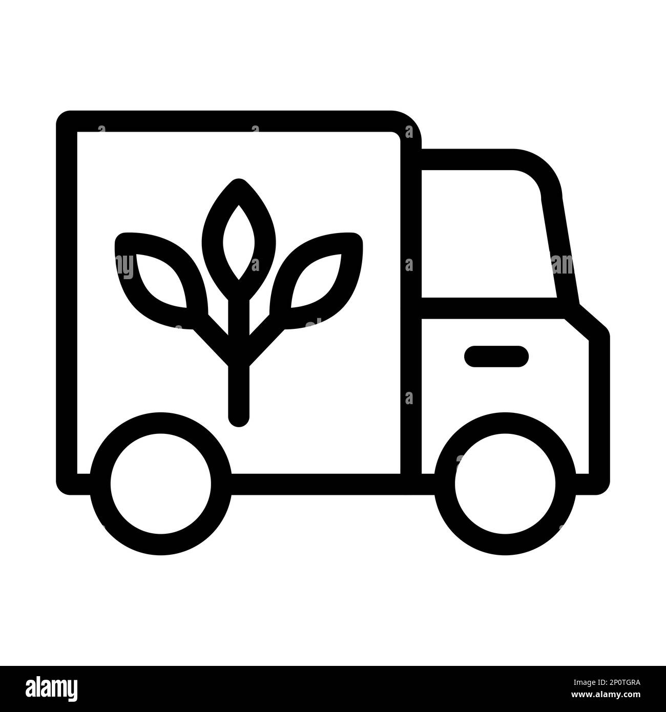 Sustainable Transportation Vector Thick Line Icon For Personal And Commercial Use. Stock Photo