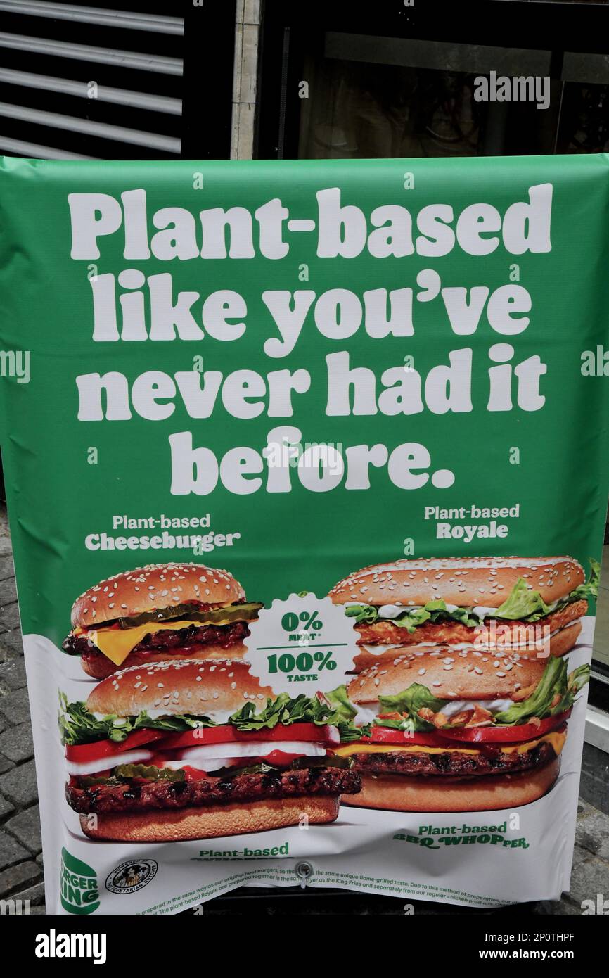 Copenhagen/Denmark/03 March 2023/ Burger king fast food chain