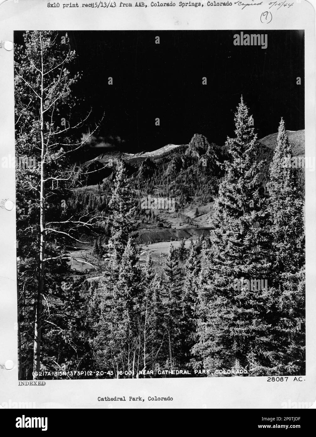 Cheyenne mountain Black and White Stock Photos & Images Alamy