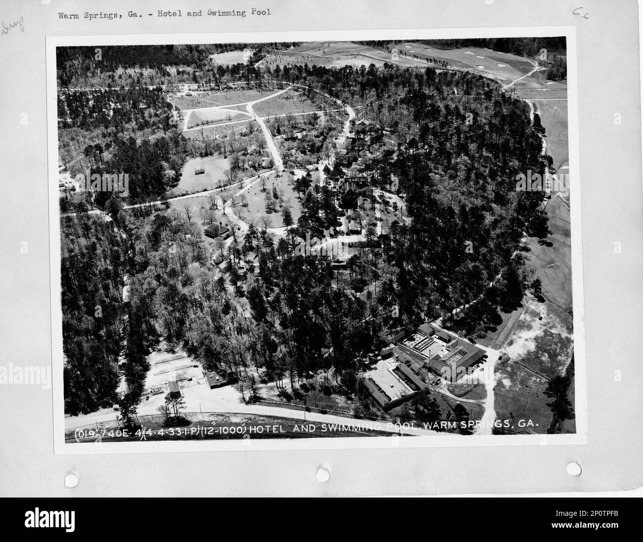 Warm Springs, Aerial Photograph Stock Photo Alamy