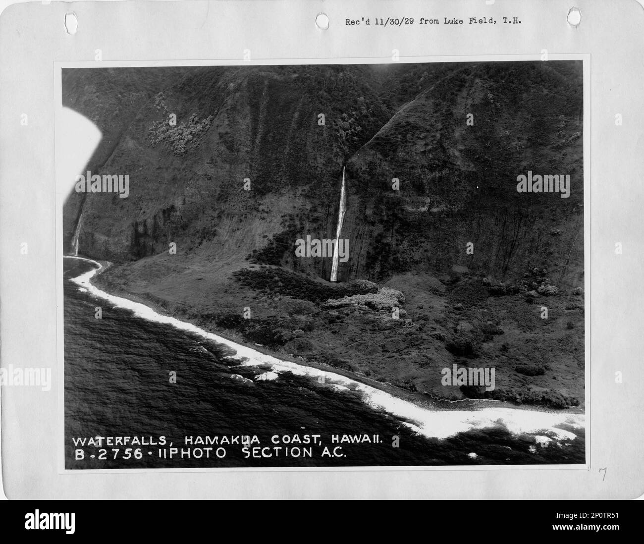 Hawaii Hamakua, Aerial Photograph Stock Photo Alamy