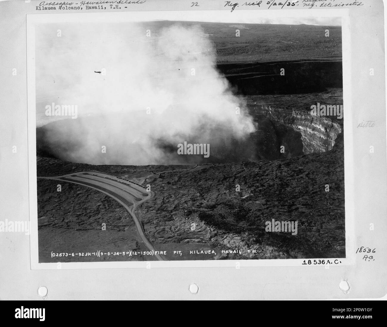 Hawaii Kilauea Volcano, Aerial Photograph Stock Photo Alamy