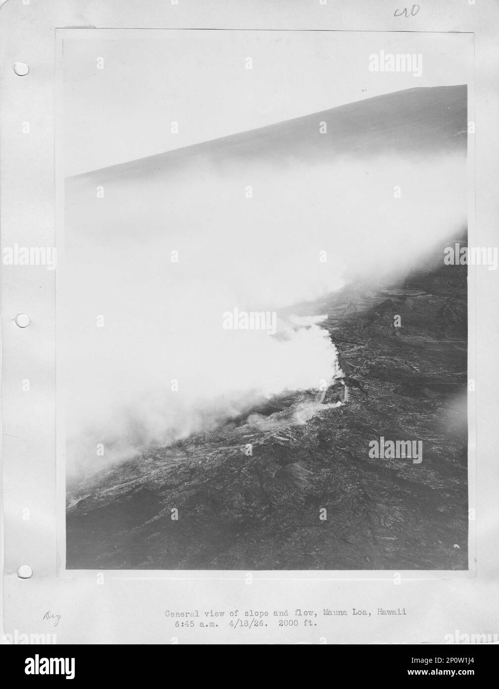 Hawaii Mauna Loa, Aerial Photograph Stock Photo Alamy