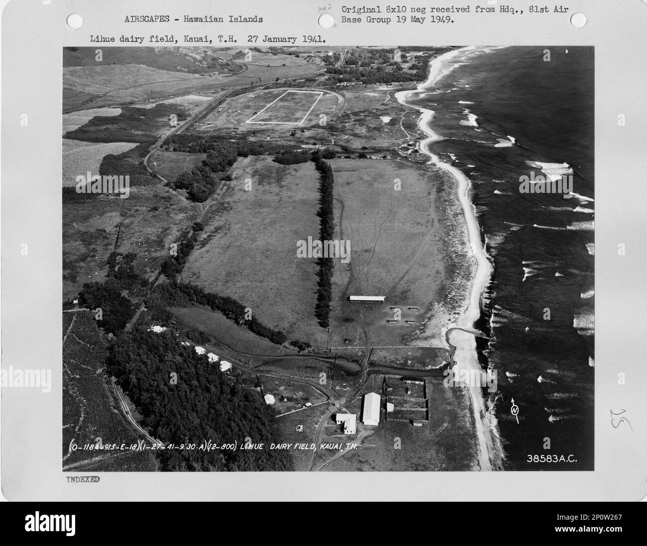 Hawaii Kauai, Aerial Photograph Stock Photo Alamy
