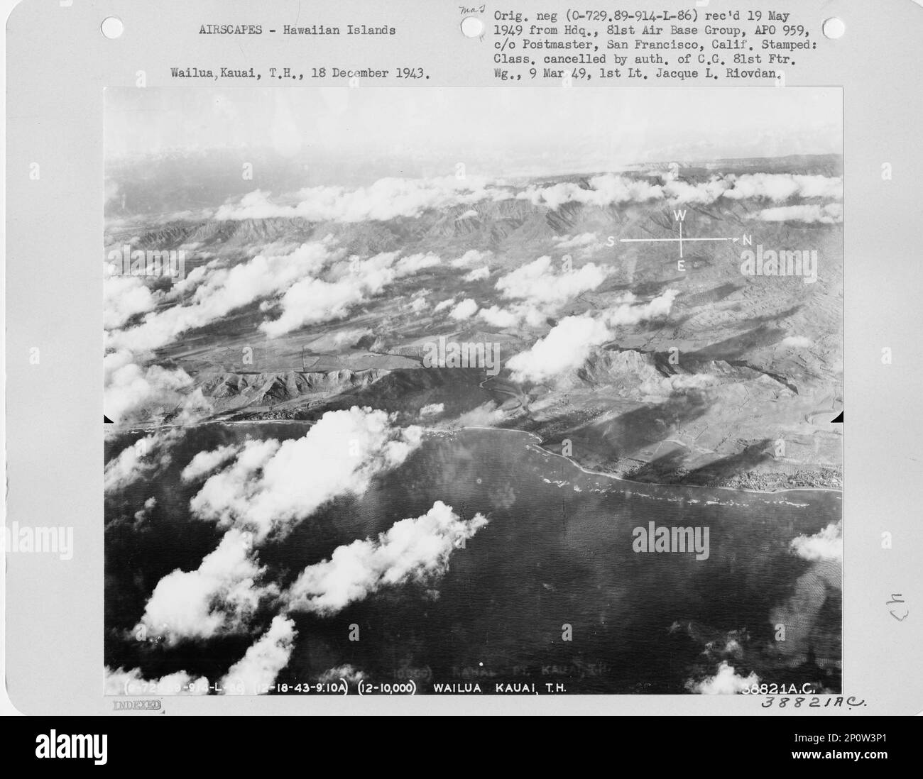 Hawaii Kauai, Aerial Photograph Stock Photo Alamy