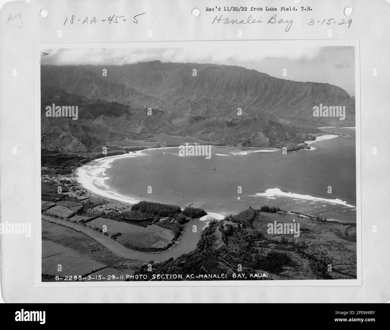 Hawaii Kauai, Aerial Photograph Stock Photo Alamy