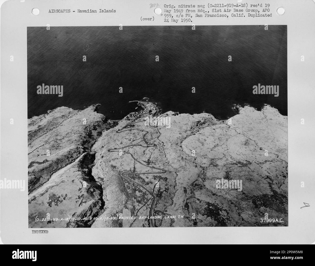 Hawaii Lanai Island, Aerial Photograph Stock Photo Alamy