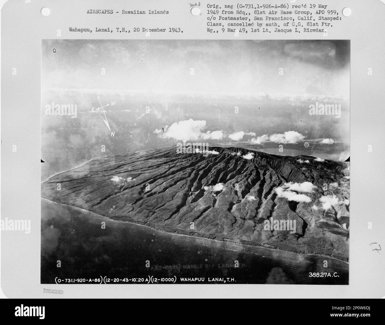 Hawaii Lanai Island, Aerial Photograph Stock Photo Alamy