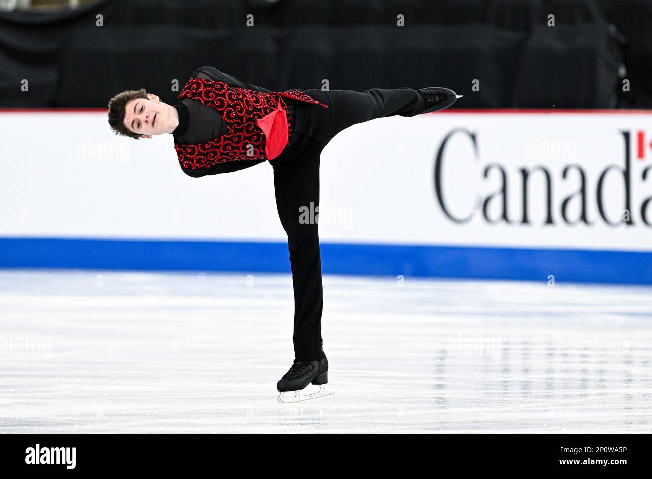 Calgary, Canada. 02/03/2023, Lucas BROUSSARD (USA), during Junior Men