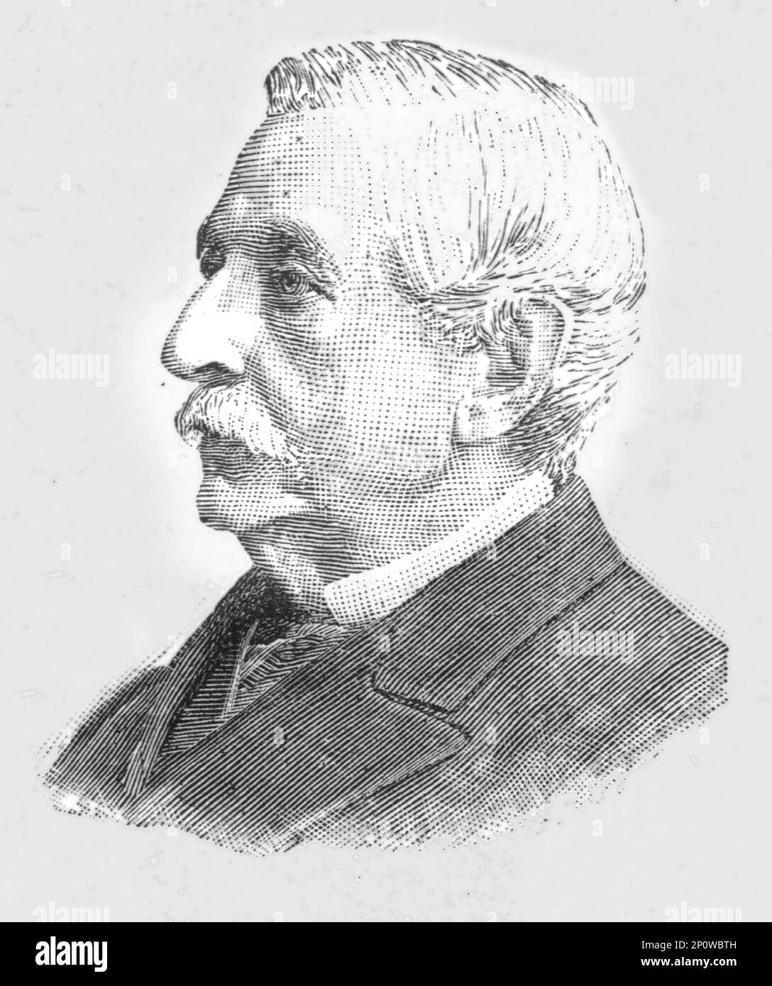 ''The Late Sir Stephen Hill, C.B., K.C.M.G. 1809-1891. From &quot;The Graphic. An Illustrated Weekly Newspaper&quot;, Volume 44. July to December, 1891. Stock Photo