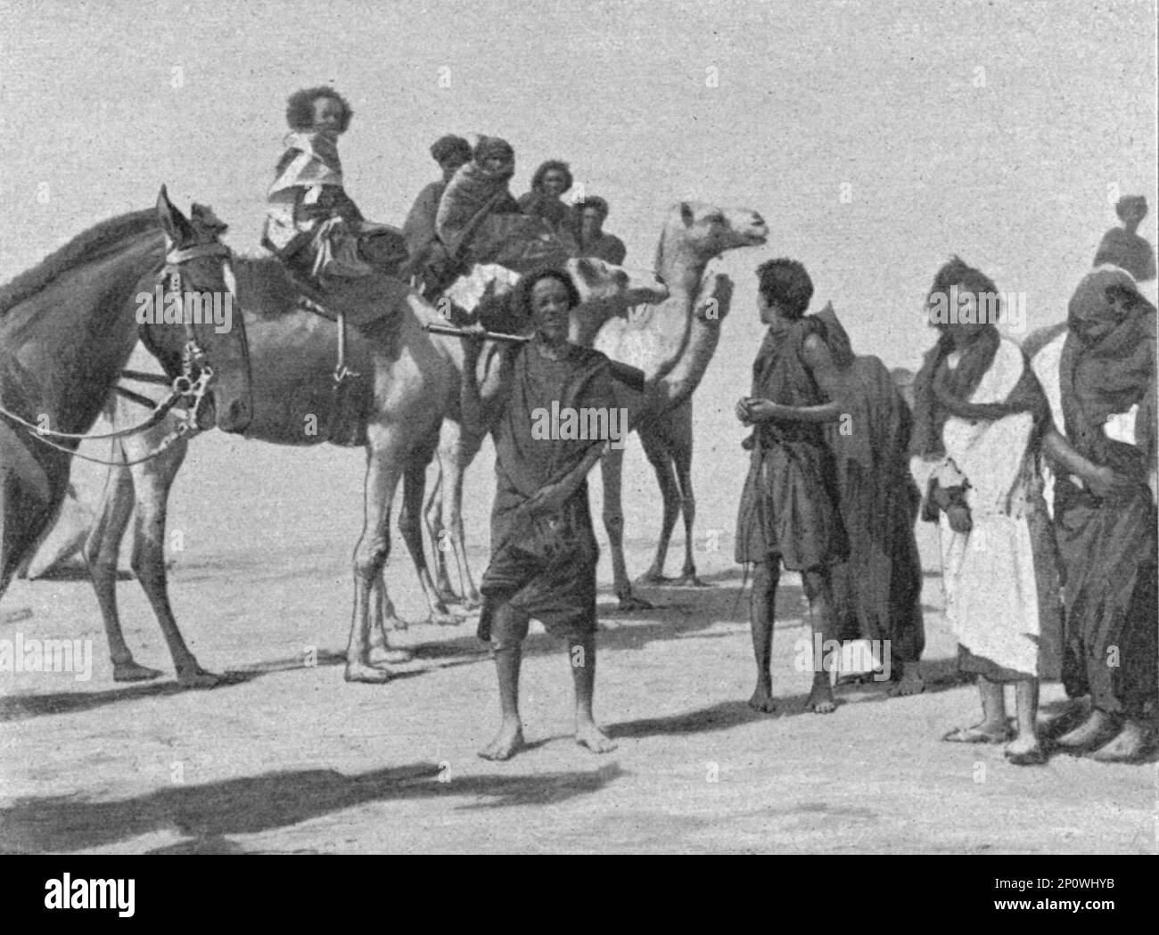 ''Types de Maures pillards; L'Ouest Africain', 1914. From &quot;Grande Geographie Bong Illustree&quot;, 1914. Stock Photo