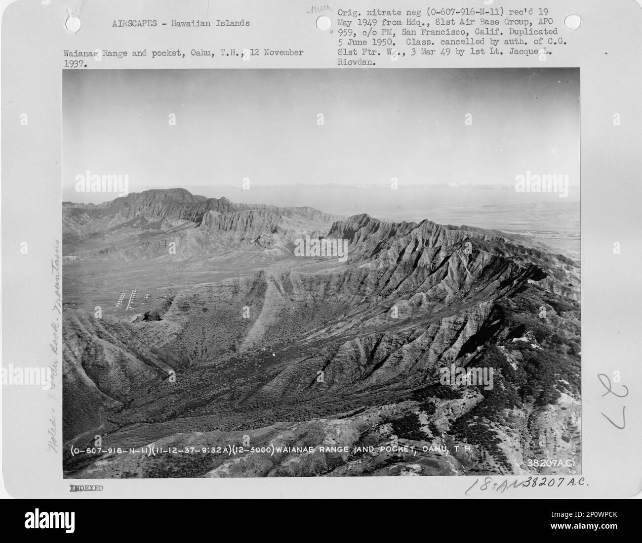 Hawaii Waianae, Aerial Photograph Stock Photo Alamy