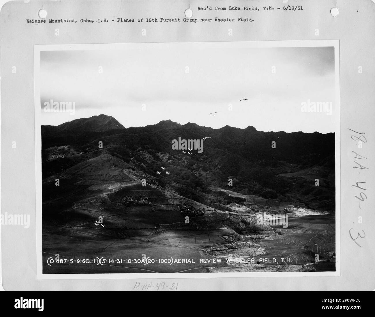 Hawaii Waianae, Aerial Photograph Stock Photo Alamy