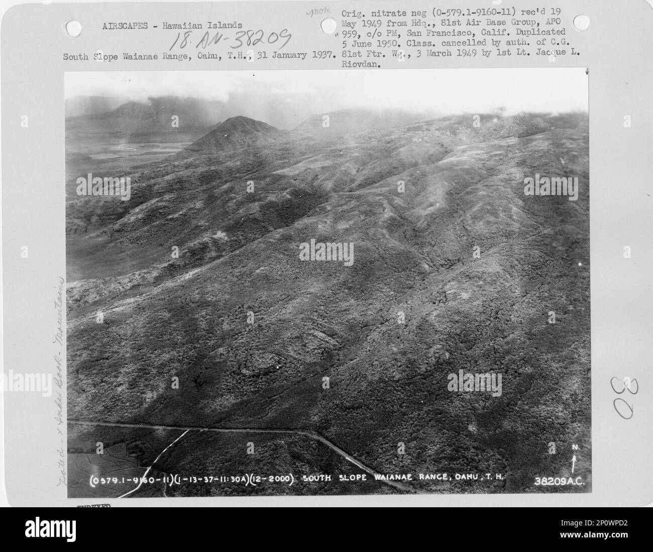 Hawaii Waianae, Aerial Photograph Stock Photo Alamy