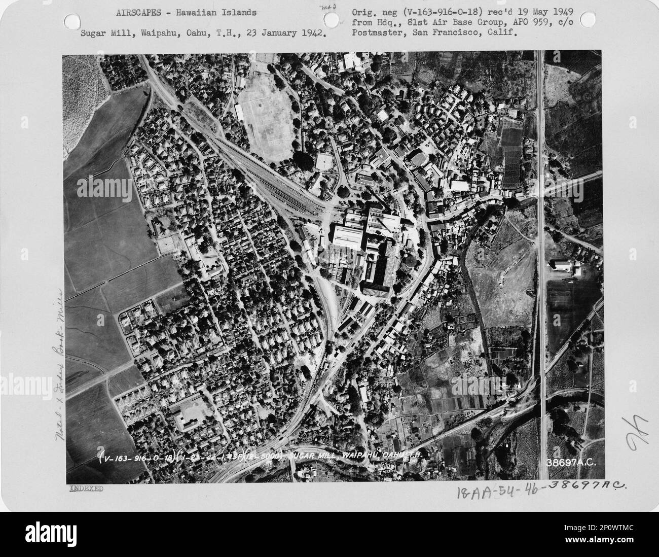 Hawaii Waipahu, Aerial Photograph Stock Photo Alamy