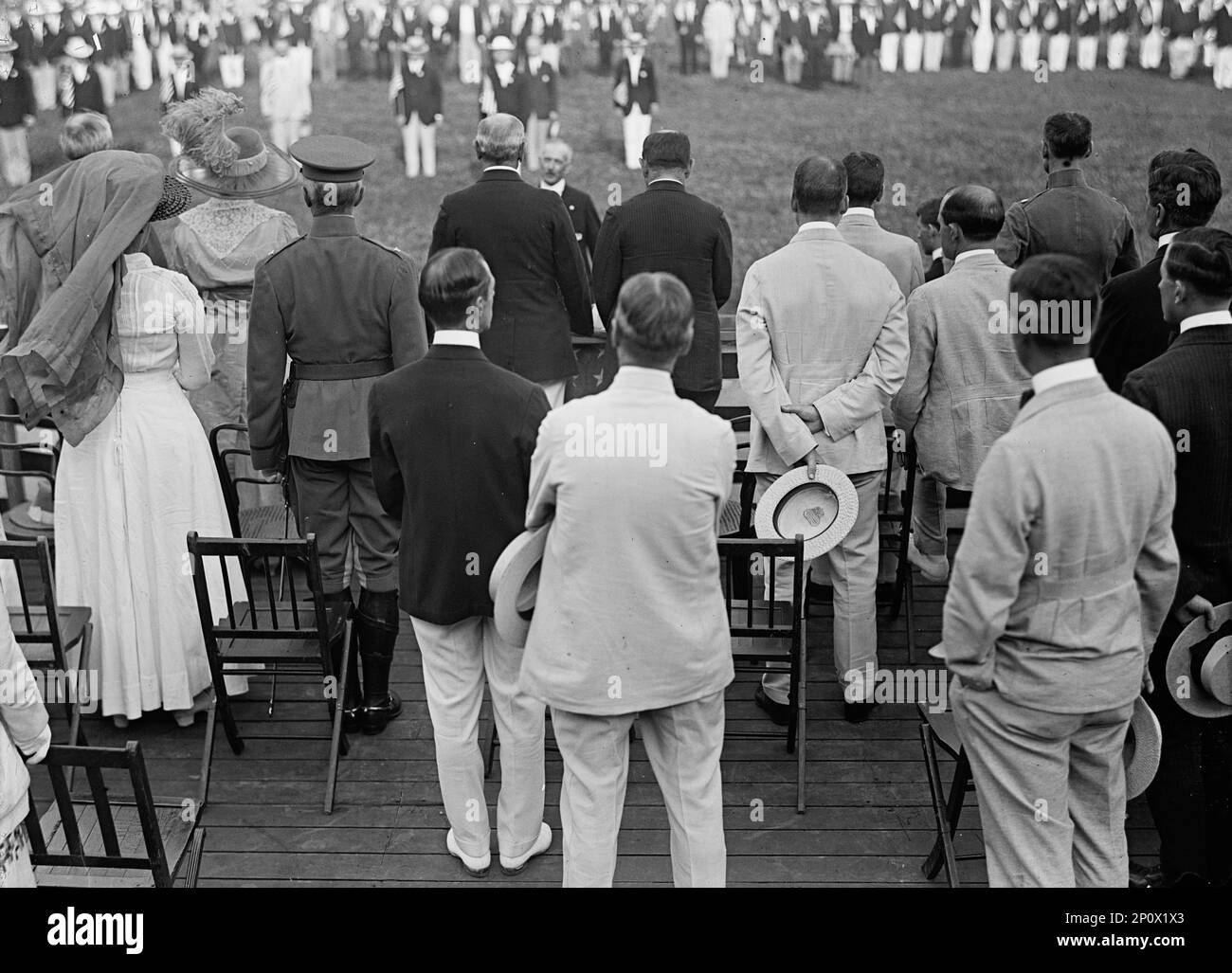 Home Guard Organization of Government Clerks, D.C., 1917. Rear view