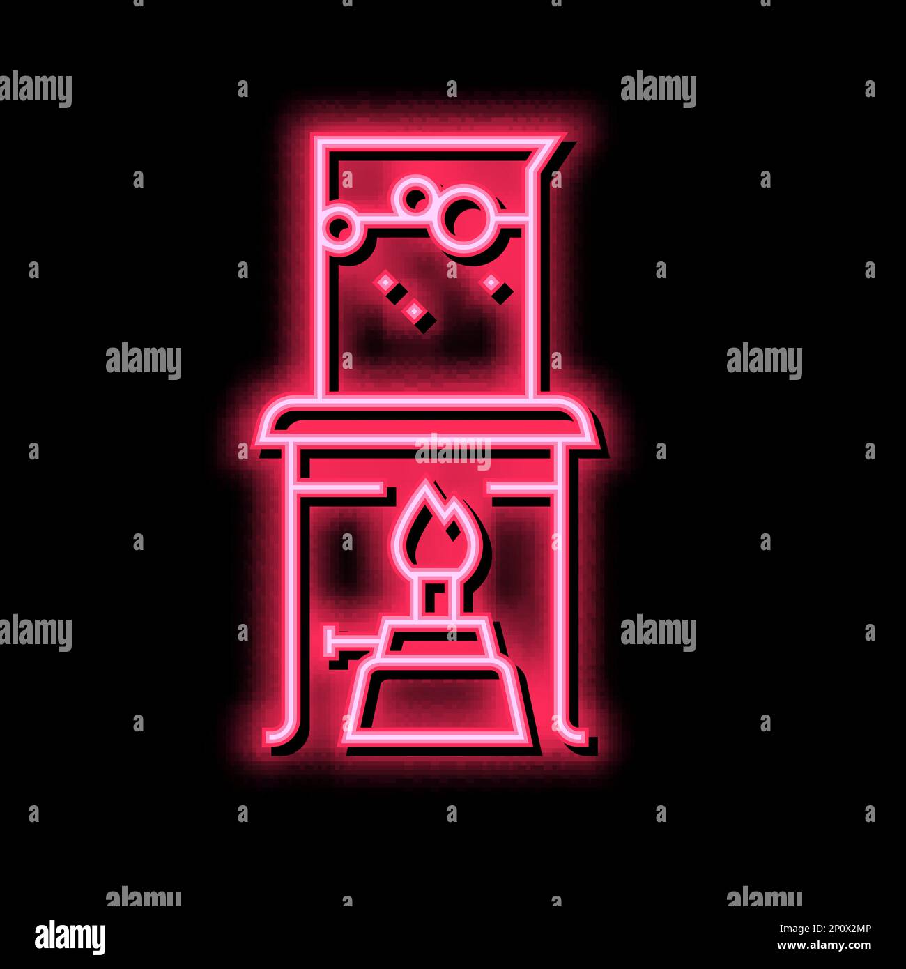 Burner boiling chemical icon hi-res stock photography and images - Alamy