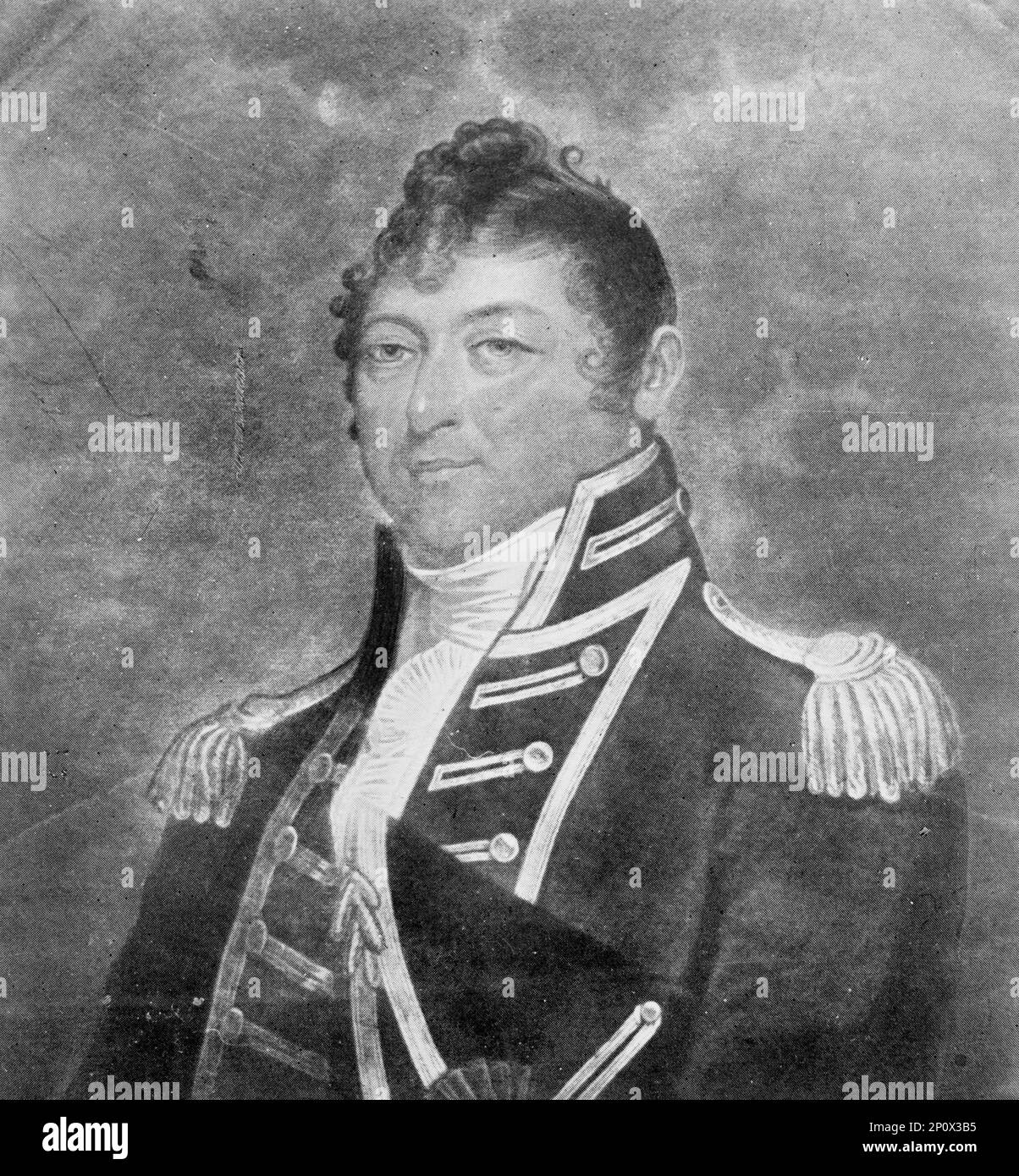 Captain Isaac Hull, U.S. Navy, (1917). Commodore, fought in the War of 1812. Stock Photo