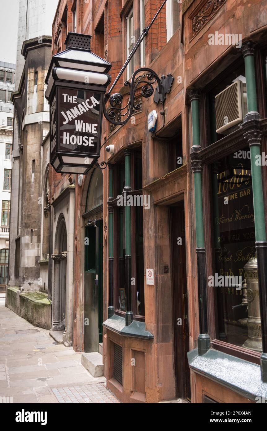 The Jamaica Wine House, aka "the Jampot", St. Michael's Alley, Cornhill ...
