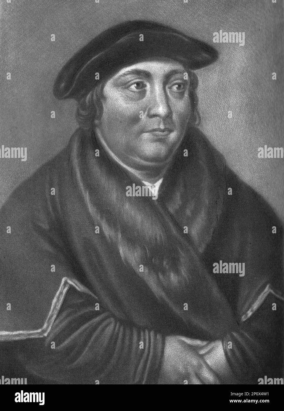 'Thomas Cromwell, Earl of Essex; Obit 1540', 1811. From From &quot;Portraits of characters illustrious in British History from the beginning of the reign of Henry the Eighth to the end of the reign of James the Second&quot; [Samuel Woodburn, London, 1815]. Stock Photo