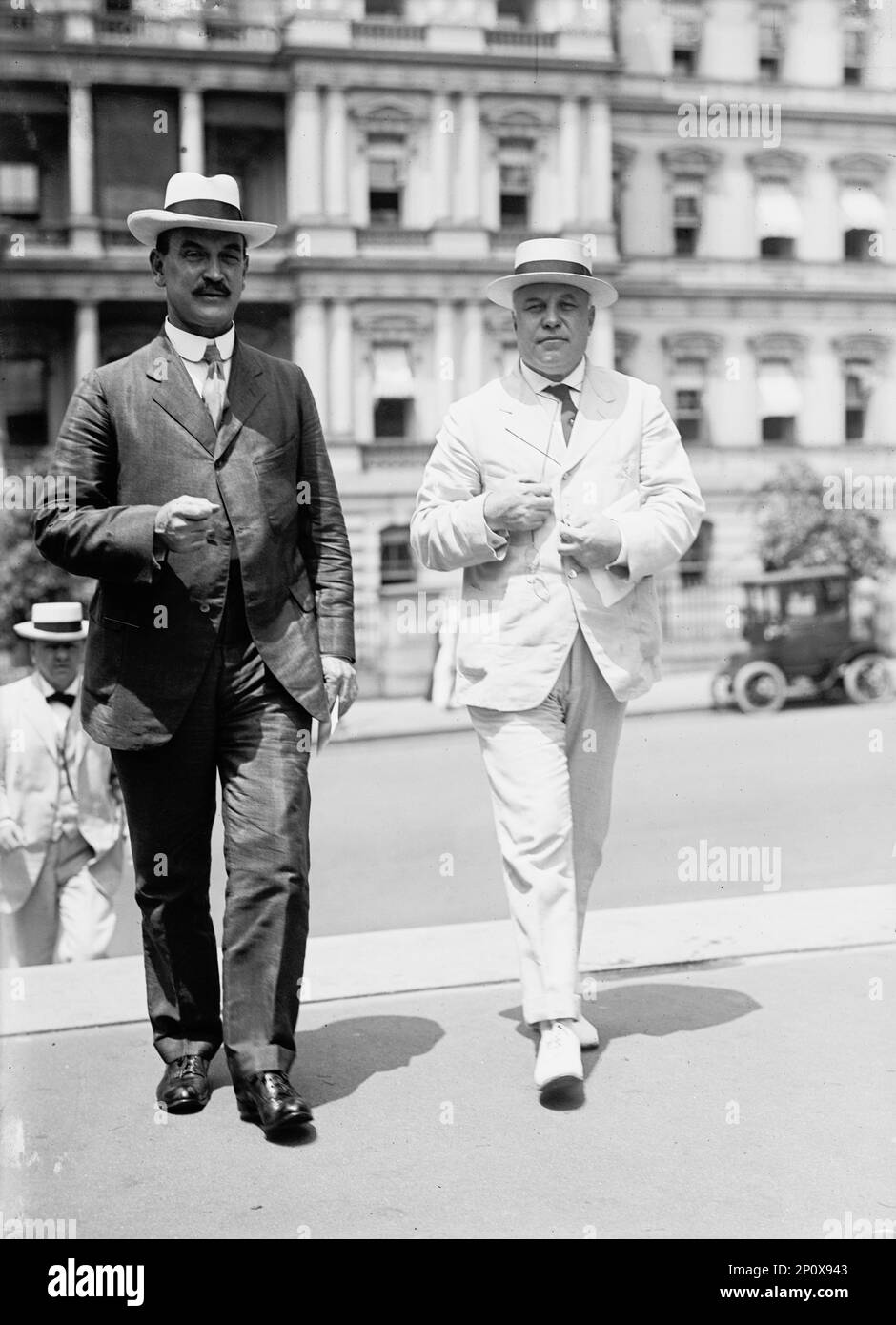 Franklin Knight Lane, right, 1914. Commissioner of the Interstate Commerce Commission 1905-1913, Secretary of the Interior 1913-1920. Stock Photo