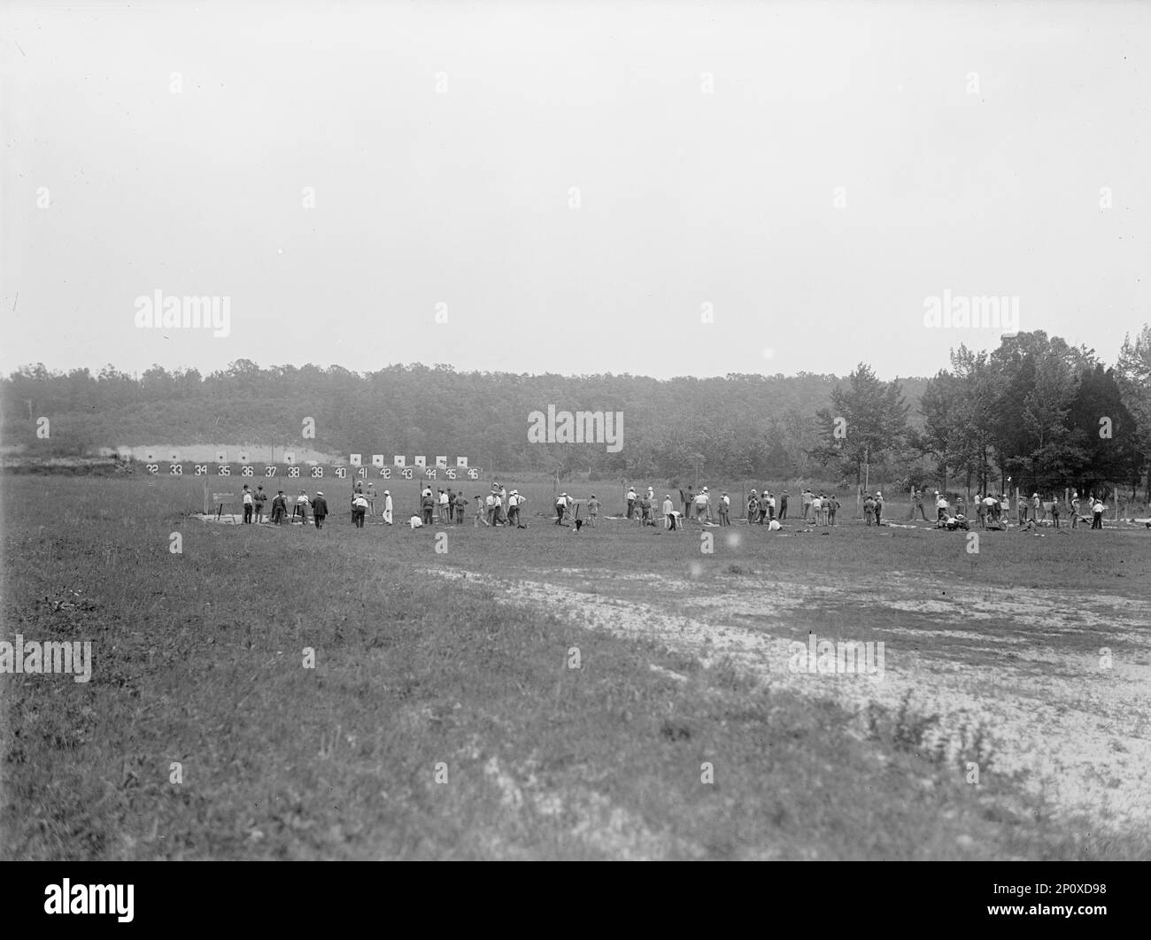 Marine Corps Rifle Range, Winthrop, Maryland - Views, 1917. Stock Photo