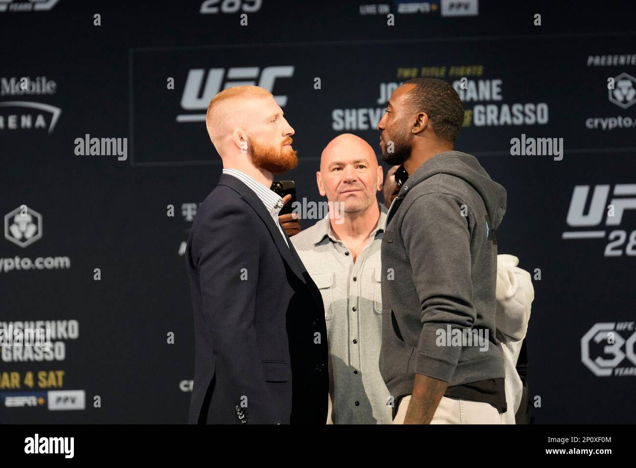 LAS VEGAS, NV March 2 (L) Bo Nickal and Jamie Pickett faceoff on