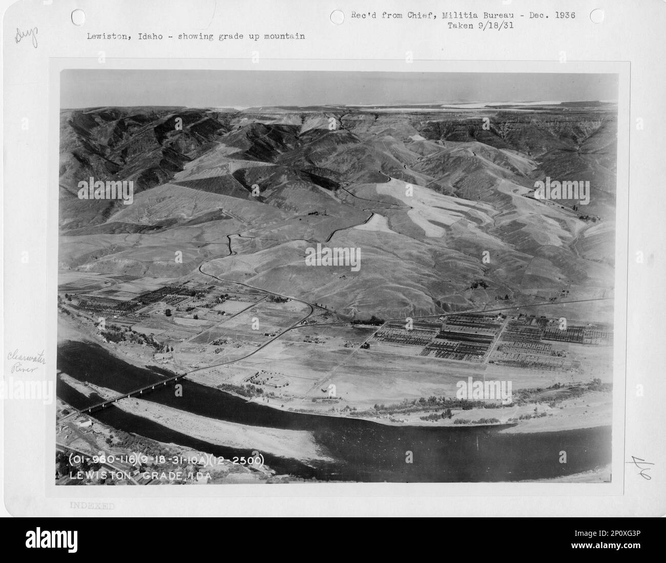 Idaho Lewiston, Aerial Photograph Stock Photo Alamy