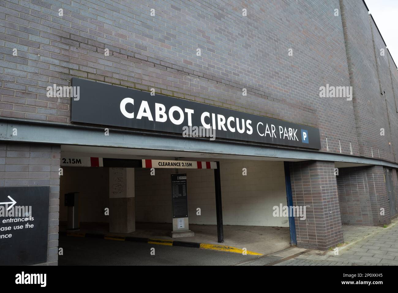 Cabot circus car park entrance, Bristol, UK Stock Photo - Alamy