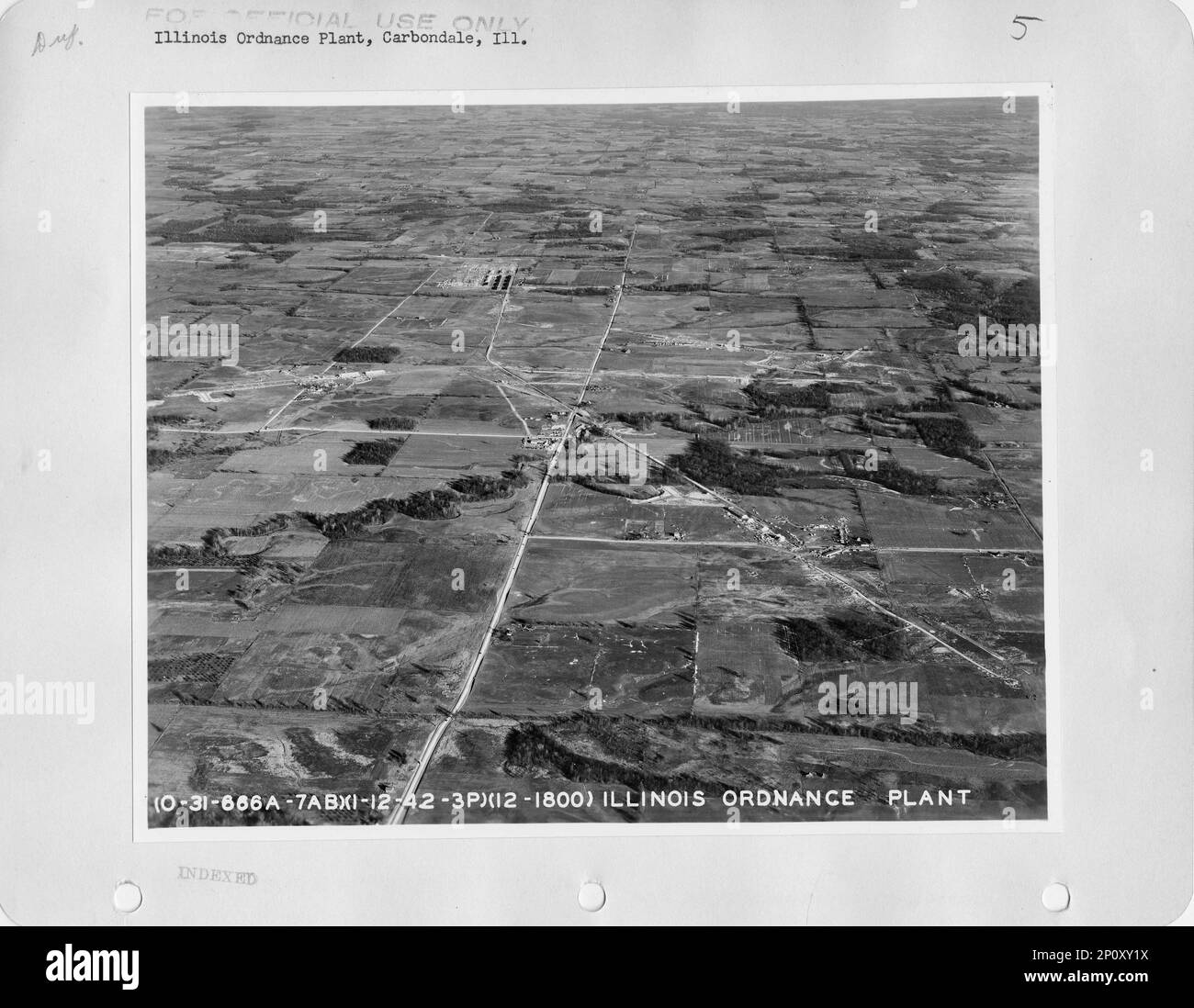 Illinois Carbondale, Aerial Photograph Stock Photo Alamy