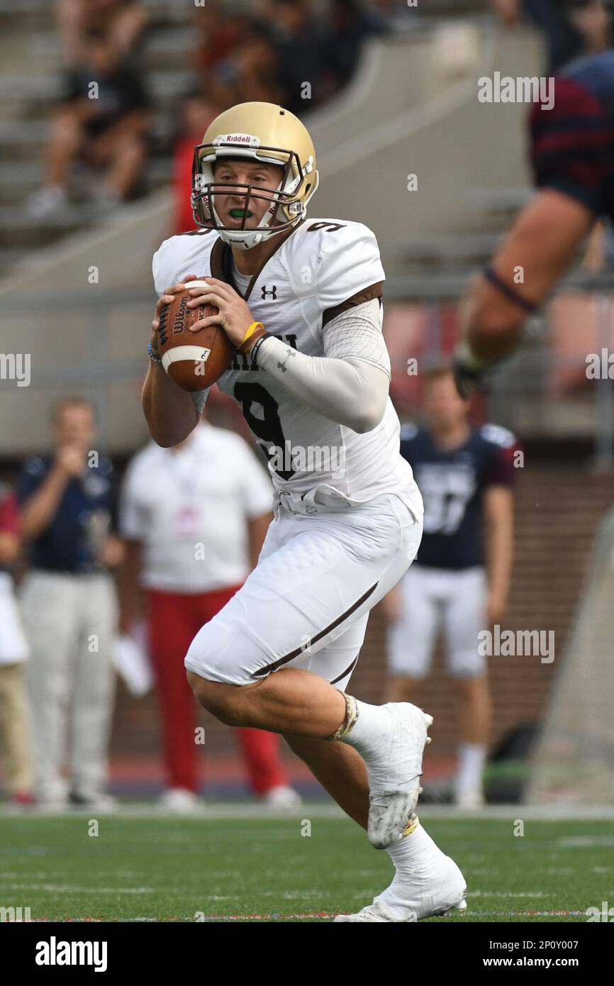 September 17, 2016: Lehigh Mountain Hawks quarterback Nick Shafnisky (9 ...