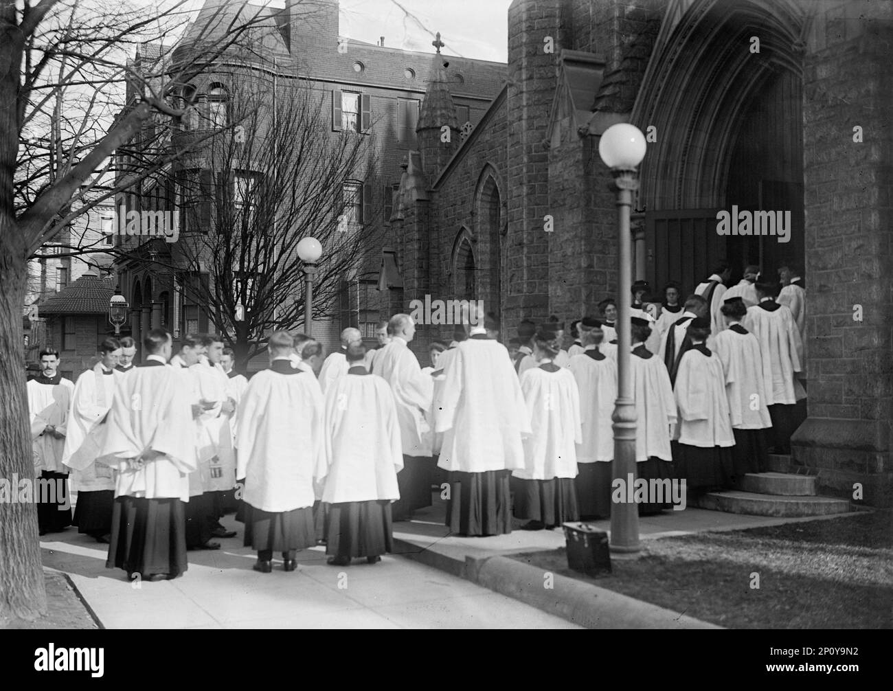 Saint Thomas P.E. Church - Consecration Services, Dec 1912. Protestant Episcopal church in Washington DC. Stock Photo