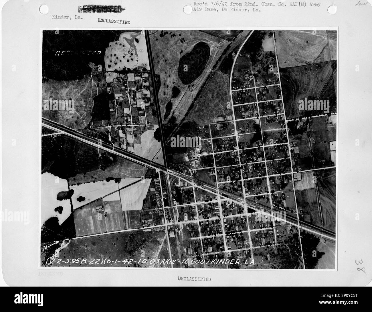 Louisiana Boyce through Kinder, Aerial Photograph Stock Photo Alamy