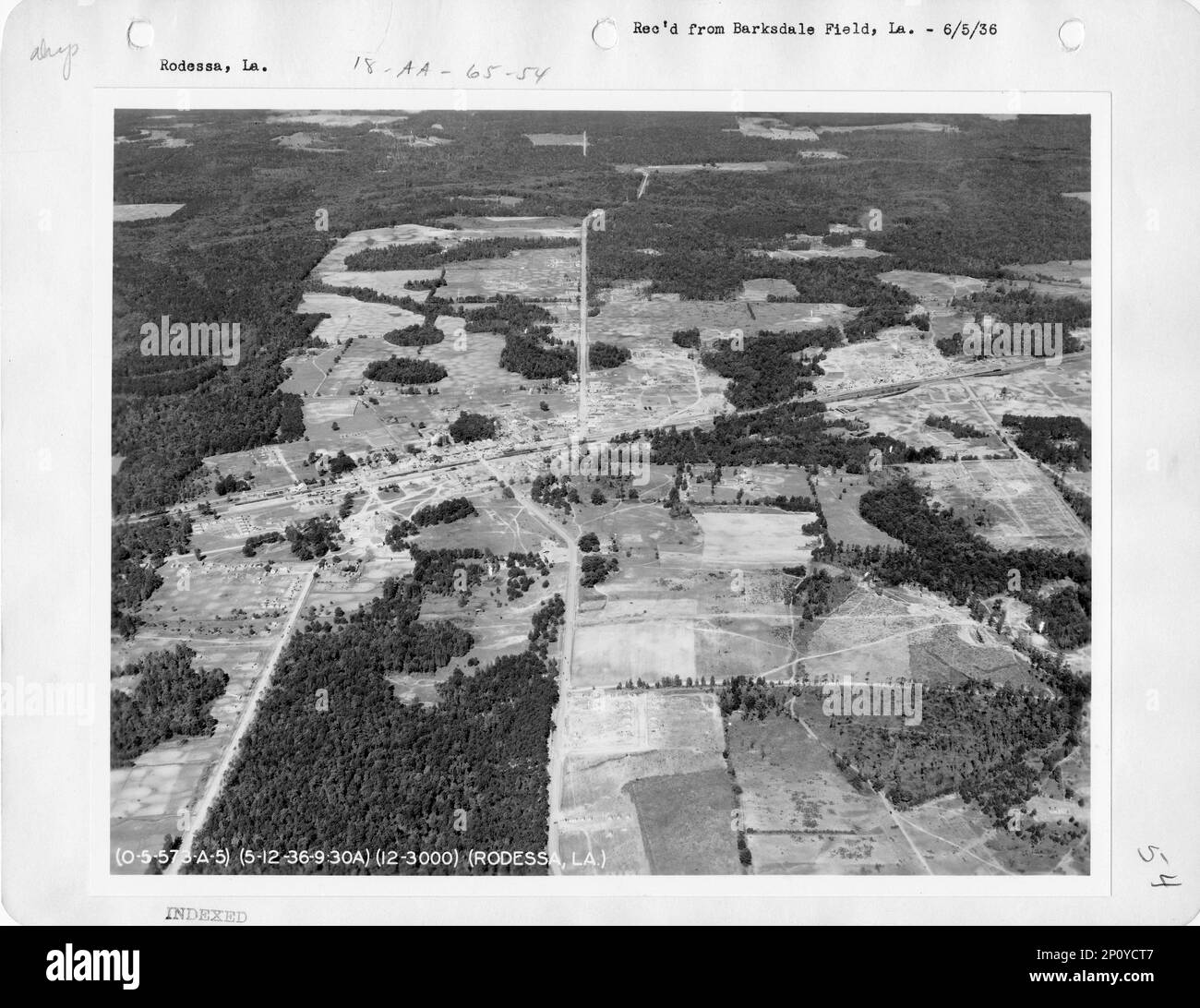 Louisiana Rodessa, Aerial Photograph Stock Photo Alamy