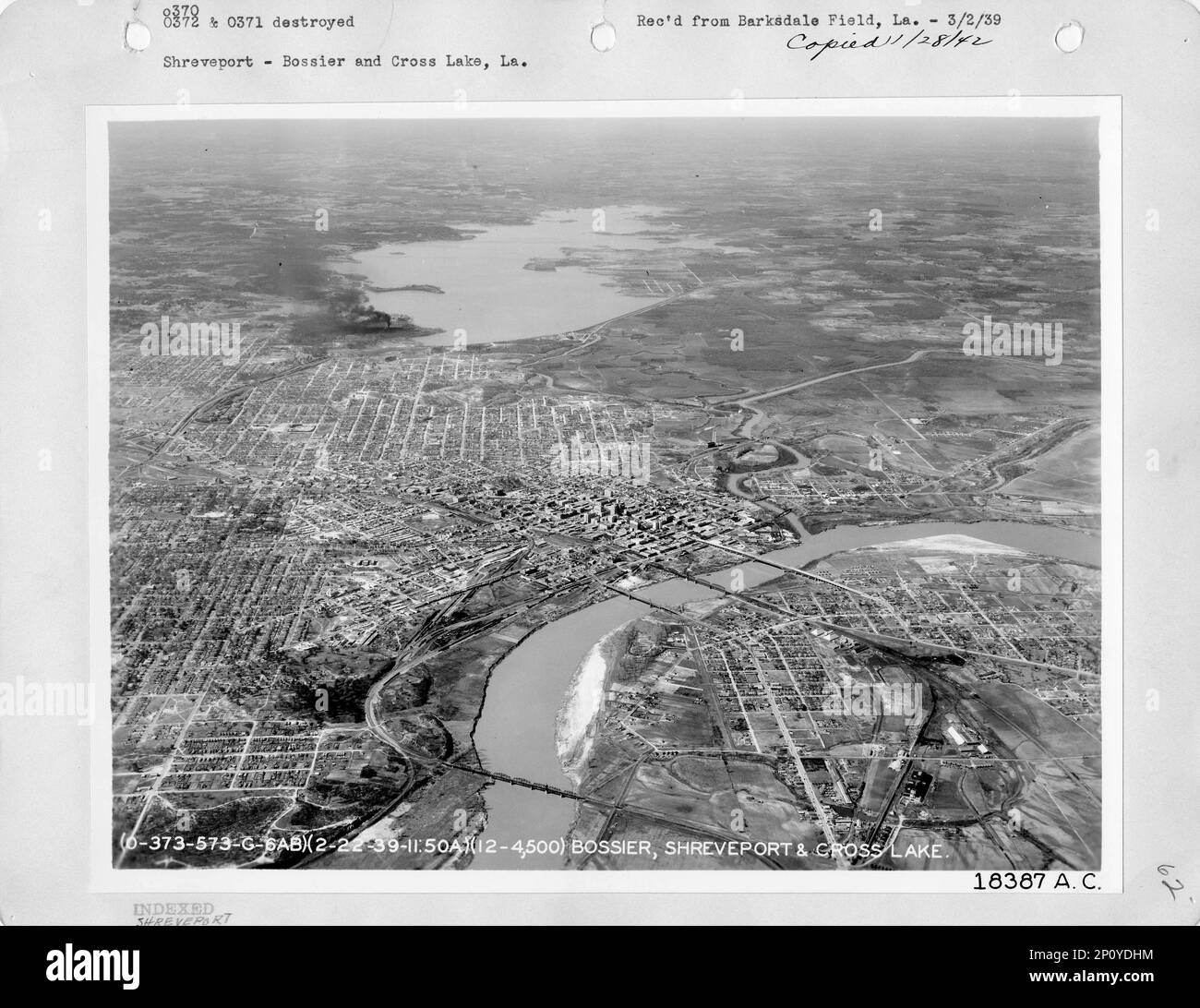 Louisiana Shreveport, Aerial Photograph Stock Photo Alamy