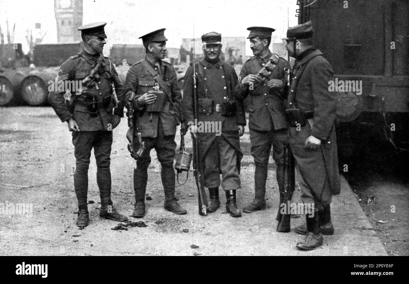 ''L'Armee Britannique; Rouen est, en France, la premiere base de l ...