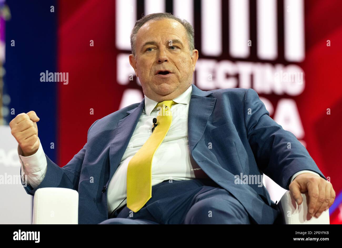 National Harbor Maryland Us March 2 2023 Chris Ruddy Ceo Newsmax At The 2023 Conservative Political Action Conference Cpac In National Harbor Maryland Us On Thursday March 2 2023 Credit Ron Sachs Cnpsipa Usa 2P0YFKB 