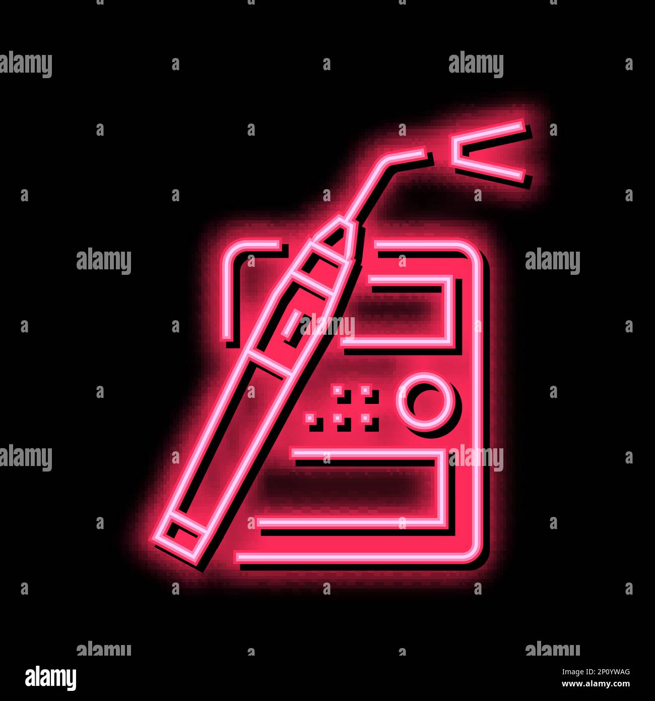 dentist equipment neon glow icon illustration Stock Vector Image & Art ...