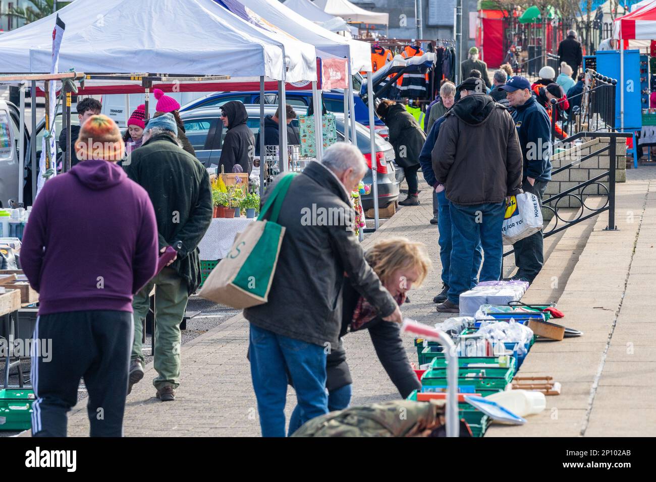 Bantry, West Cork, Ireland. 3rd Mar, 2023. Bantry Friday Market was busy today with both traders and customers. The first market of the month is historically the busiest. Credit: AG News/Alamy Live News Stock Photo