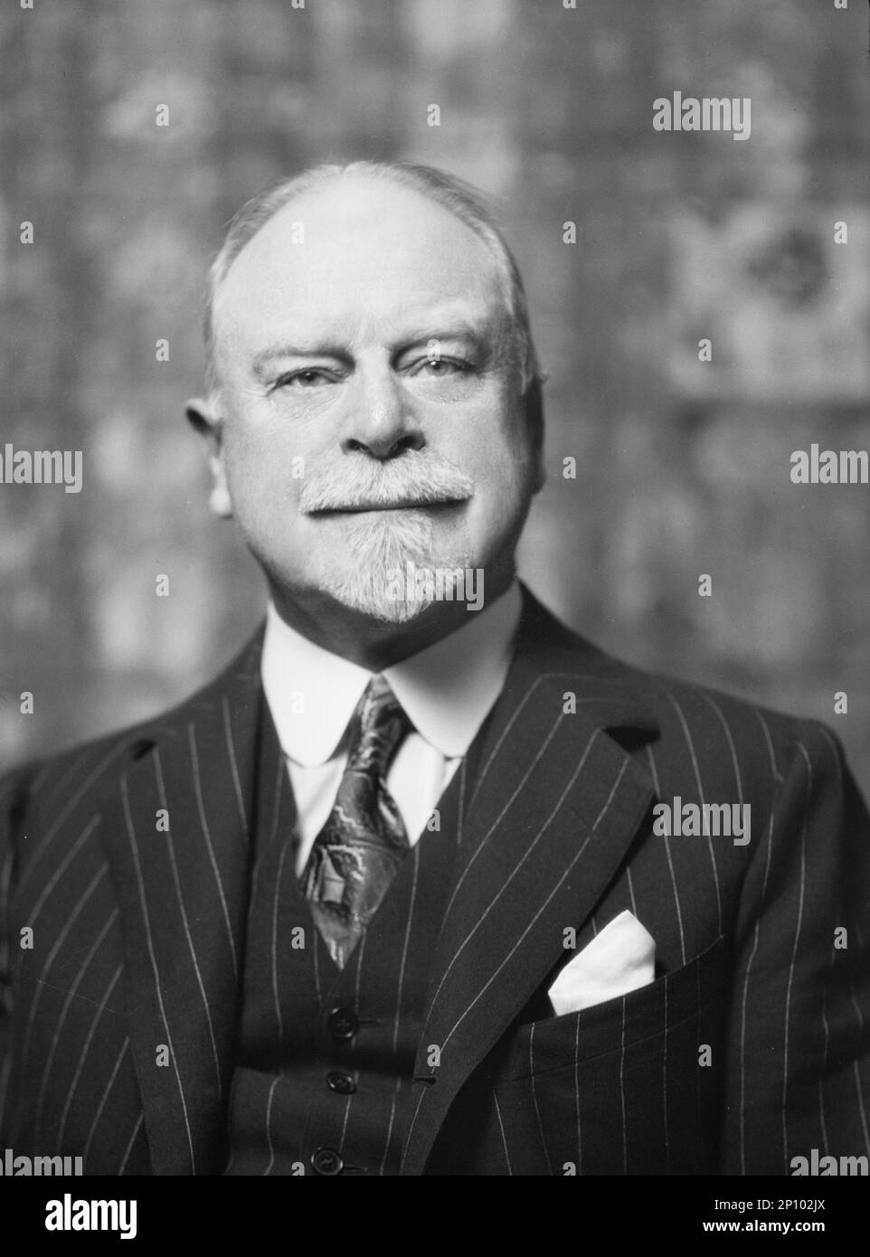 Crocker, William H., Mr., portrait photograph, 1928 Oct. 26 Stock Photo