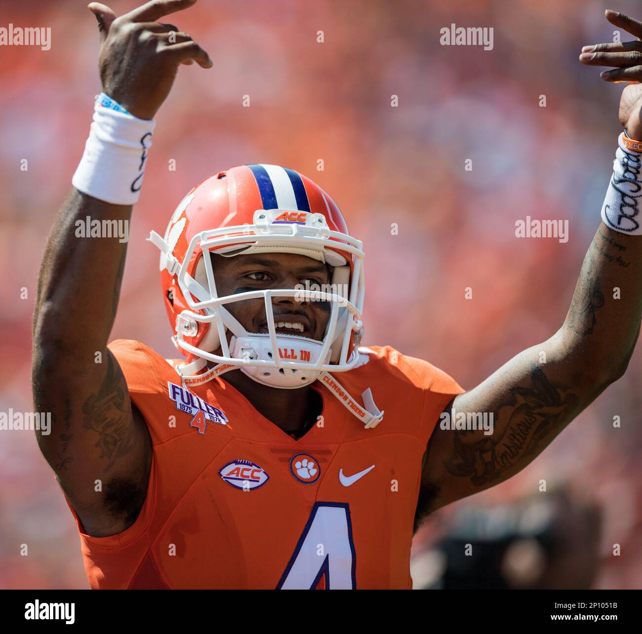 Clemson quarterback Deshaun Watson (4) during the NCAA college football