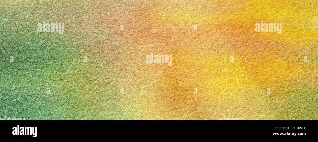 Abstract art background light green and yellow colors. Watercolor ...