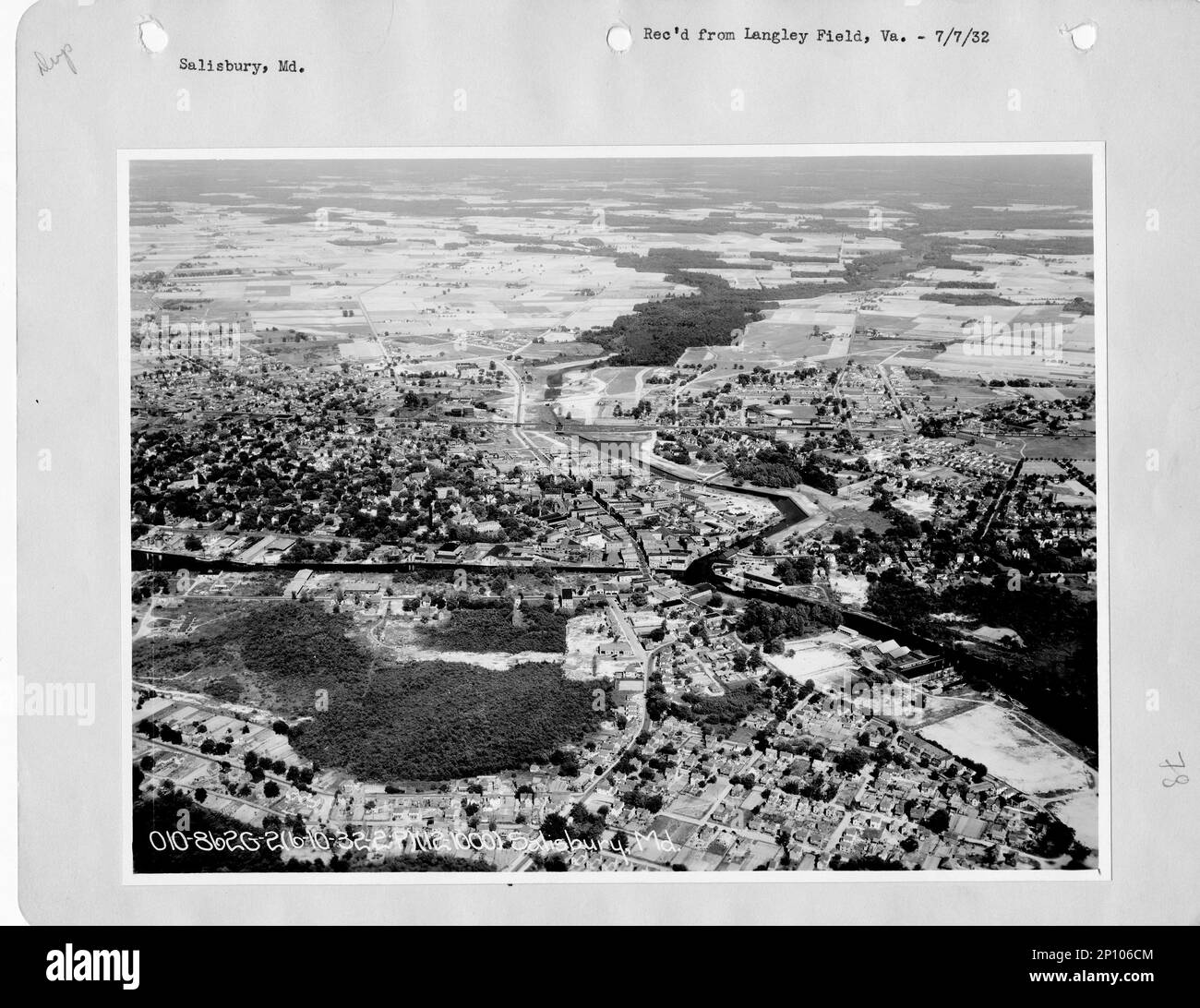 Point Of Rocks Md Map Maryland - Point of Rocks through Salisbury, Aerial Photograph Stock ...