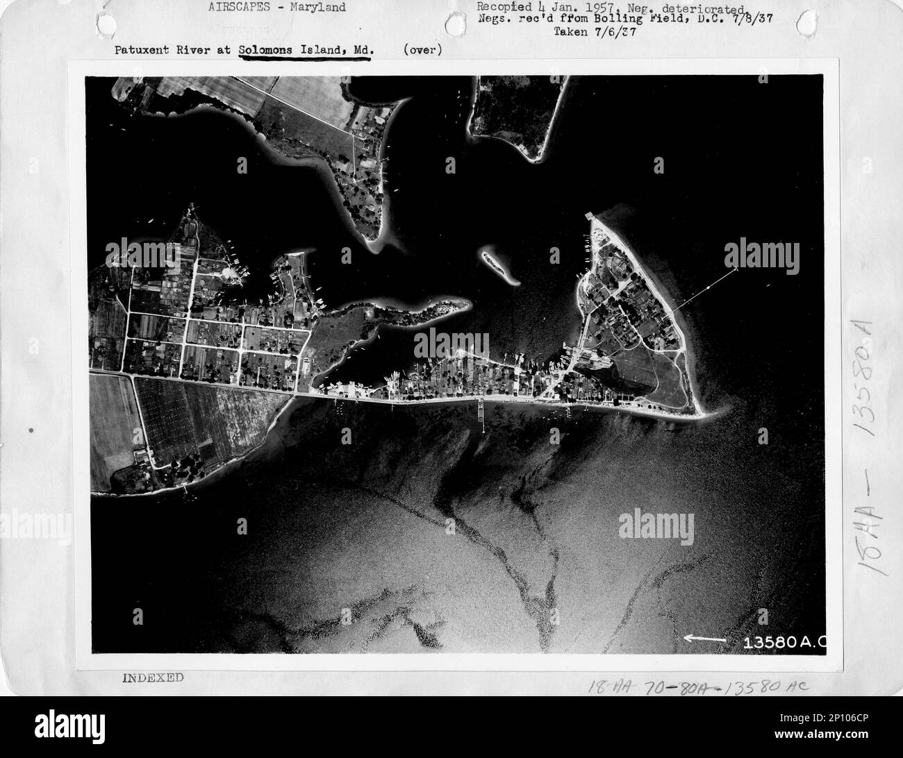 Maryland Solomons Island, Aerial Photograph Stock Photo Alamy