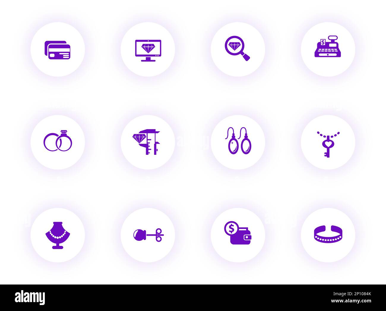 jewelry purple color vector icons Stock Vector Image & Art - Alamy