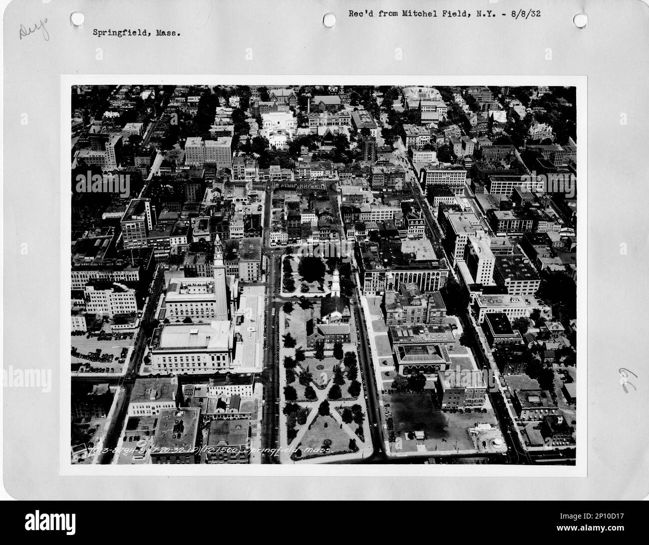 Springfield Ma Aerial Birds eye view springfield hi-res stock photography and images - Alamy